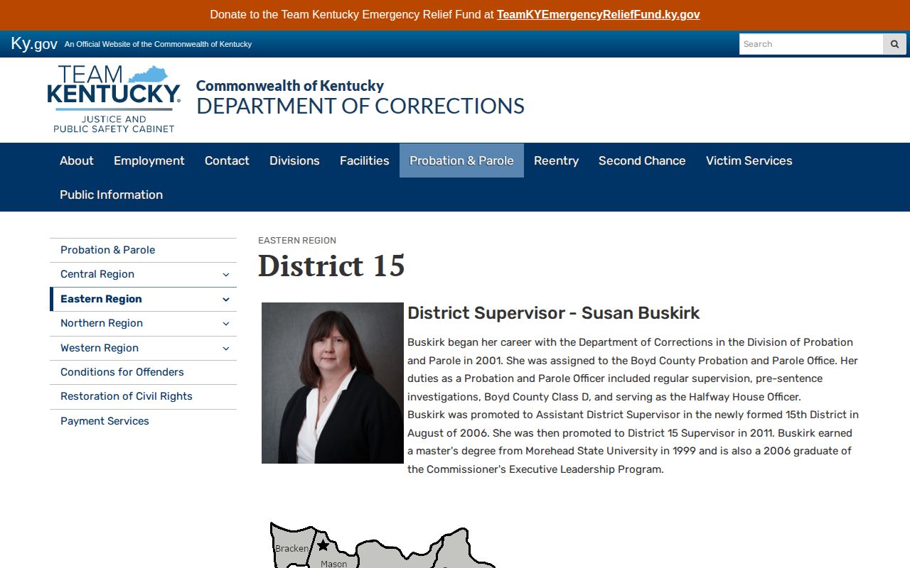 Boyd County District 15 parole and probation office